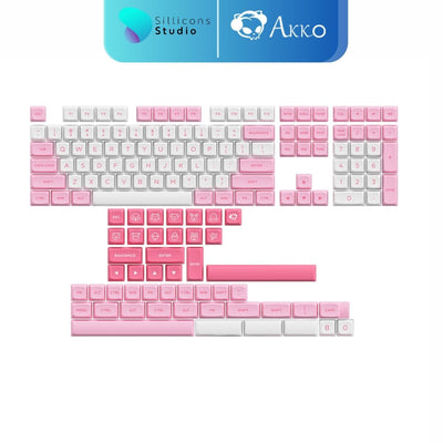 แคปคีย์ AKKO PBT Prunus LANNESIANA Low-Keycap คีย์แคป 158 ปุ่ม ASA Profile