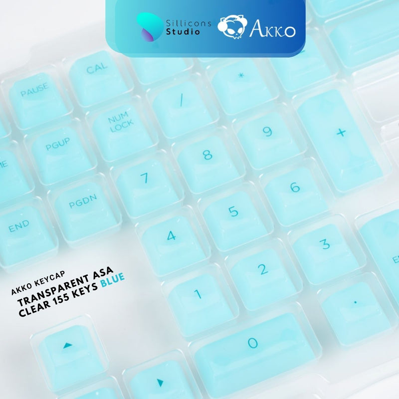 คีย์แคป Akko ASA Clear Profile 155 Keys Keycap (EN)