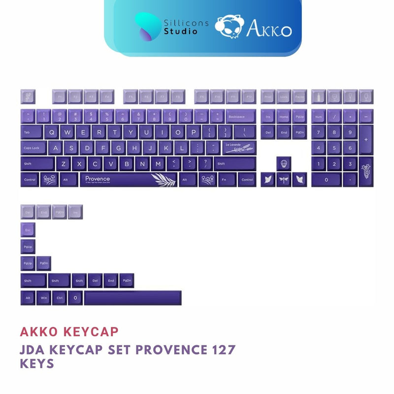 คีย์แคป Akko JDA Keycap set - Provence 127 ปุ่ม Dye-Sub Keycap