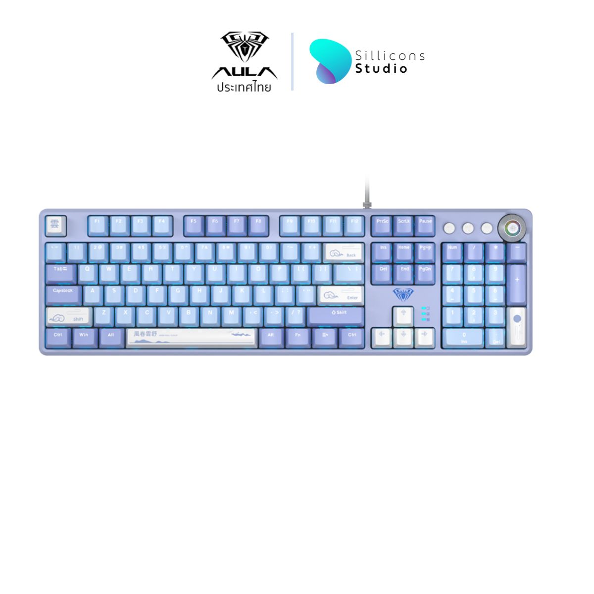 AULA F2088PRO MECHANICAL KEYBOARD Mechanical Blue switch 104 keys (คีย์ภาษาไทย)