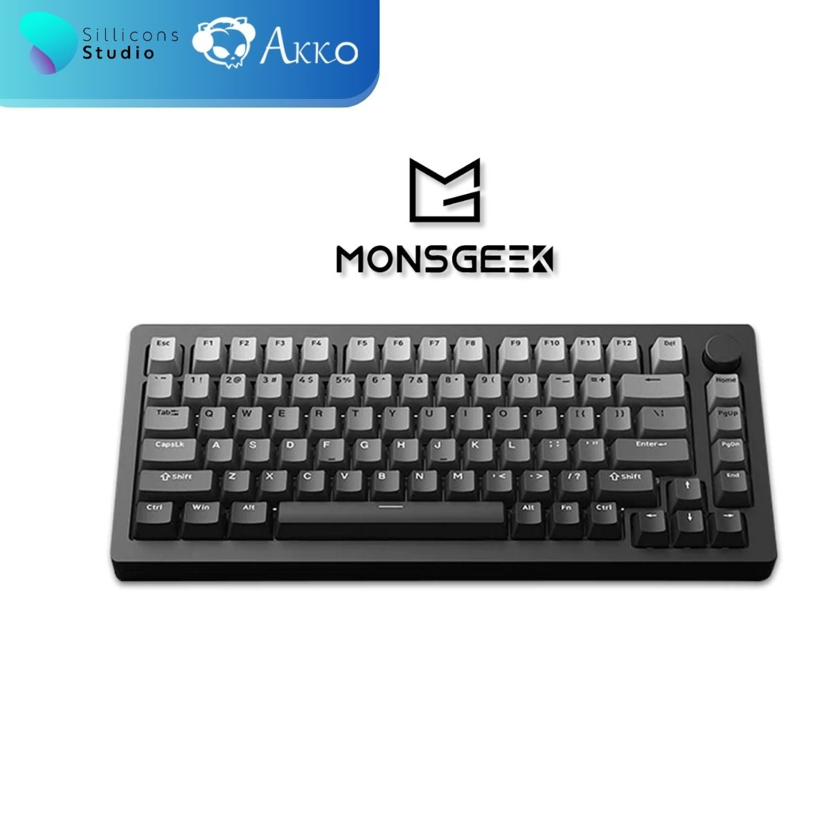 คีย์บอร์ด MonsGeek M1W Aluminium 75% เคสอลูมิเนียม 2.4GHz Bluetooth Wireless RGB Hotswap Custom Mechanical Keyboard