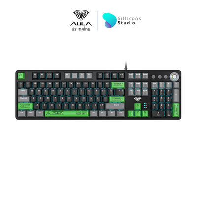 AULA F2088PRO MECHANICAL KEYBOARD Mechanical Blue switch 104 keys (คีย์ภาษาไทย)