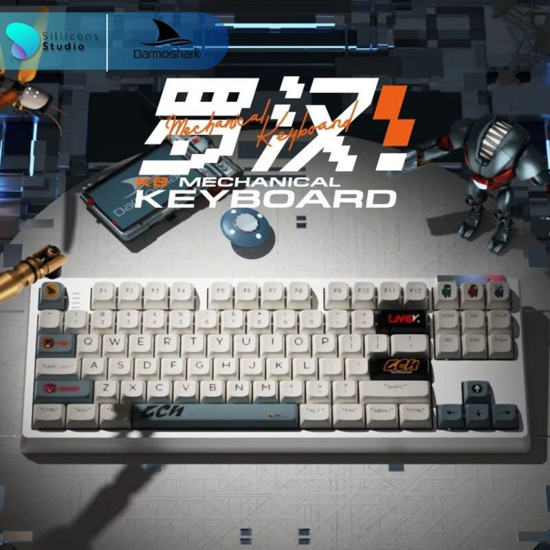 Darmoshark K6 Wireless Mechanical Keyboard (EN) คีย์บอร์ด ไร้สาย คีย์บอร์ดแมคคานิคคอล PBT