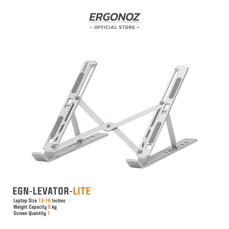 ERGONOZ LEVATOR-LITE Portable Laptop Riser แท่นวางโน้ตบุค พกพาสะดวก พับเก็บง่าย