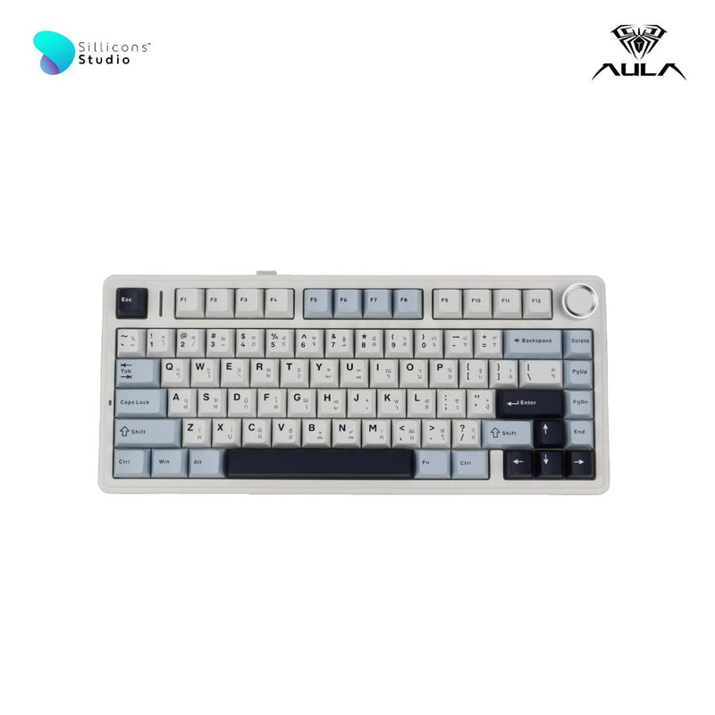 คีย์บอร์ดไร้สาย - AULA F75 Gasket Mechanical Keyboard คีย์ไทย รับประกัน 2 ปี