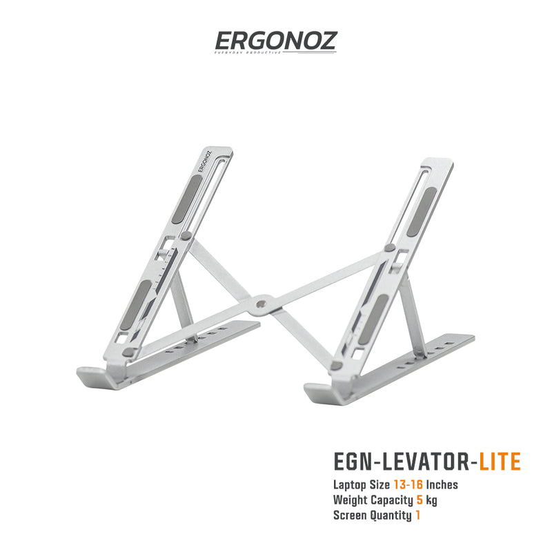 ERGONOZ LEVATOR-LITE Portable Laptop Riser แท่นวางโน้ตบุค พกพาสะดวก พับเก็บง่าย