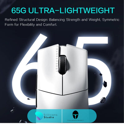 ThundeRobot ML903-4K เมาส์ไร้สายพร้อมแท่นชาร์จ PAW 3395 DPI 26000
