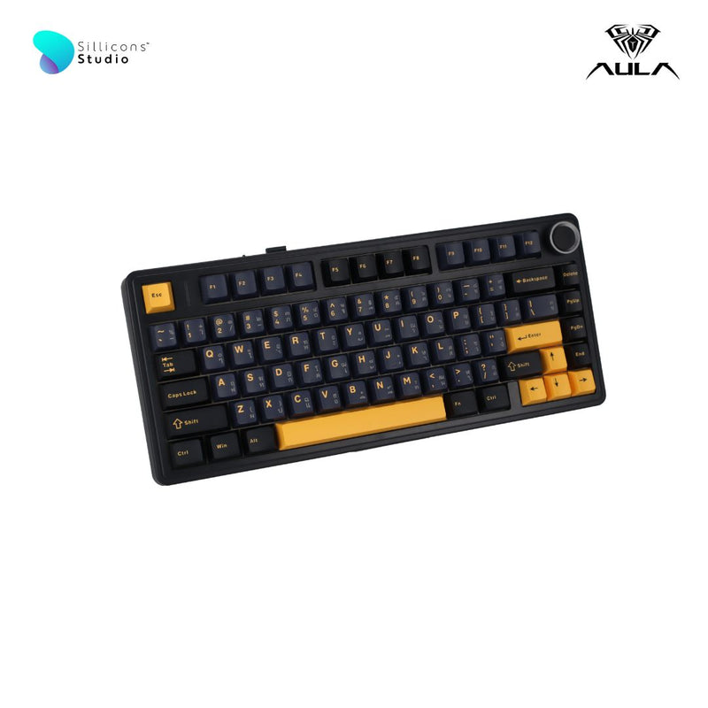 คีย์บอร์ดไร้สาย - AULA F75 Gasket Mechanical Keyboard คีย์ไทย รับประกัน 2 ปี