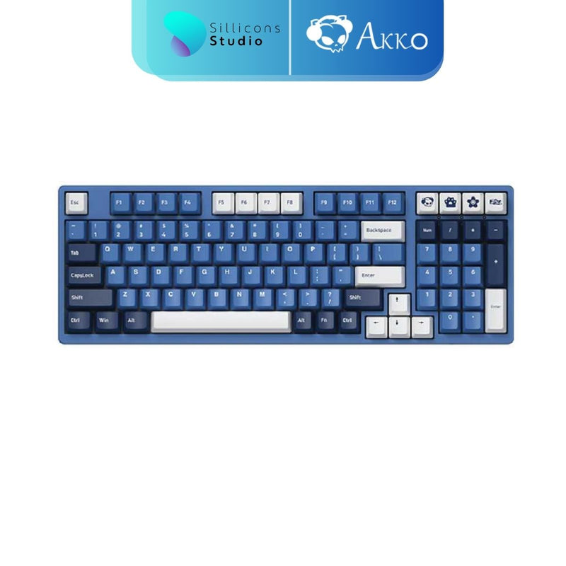 คีย์บอร์ด AKKO 3098B Ocean Star RGB Hotswap 2.4GHz Bluetooth Wireless 98% Mechanical Keyboard