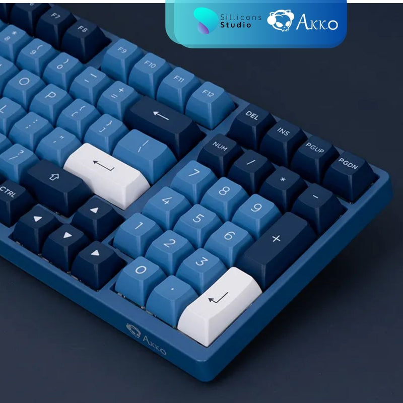 คีย์บอร์ด AKKO 3098B Ocean Star RGB Hotswap 2.4GHz Bluetooth Wireless 98% Mechanical Keyboard