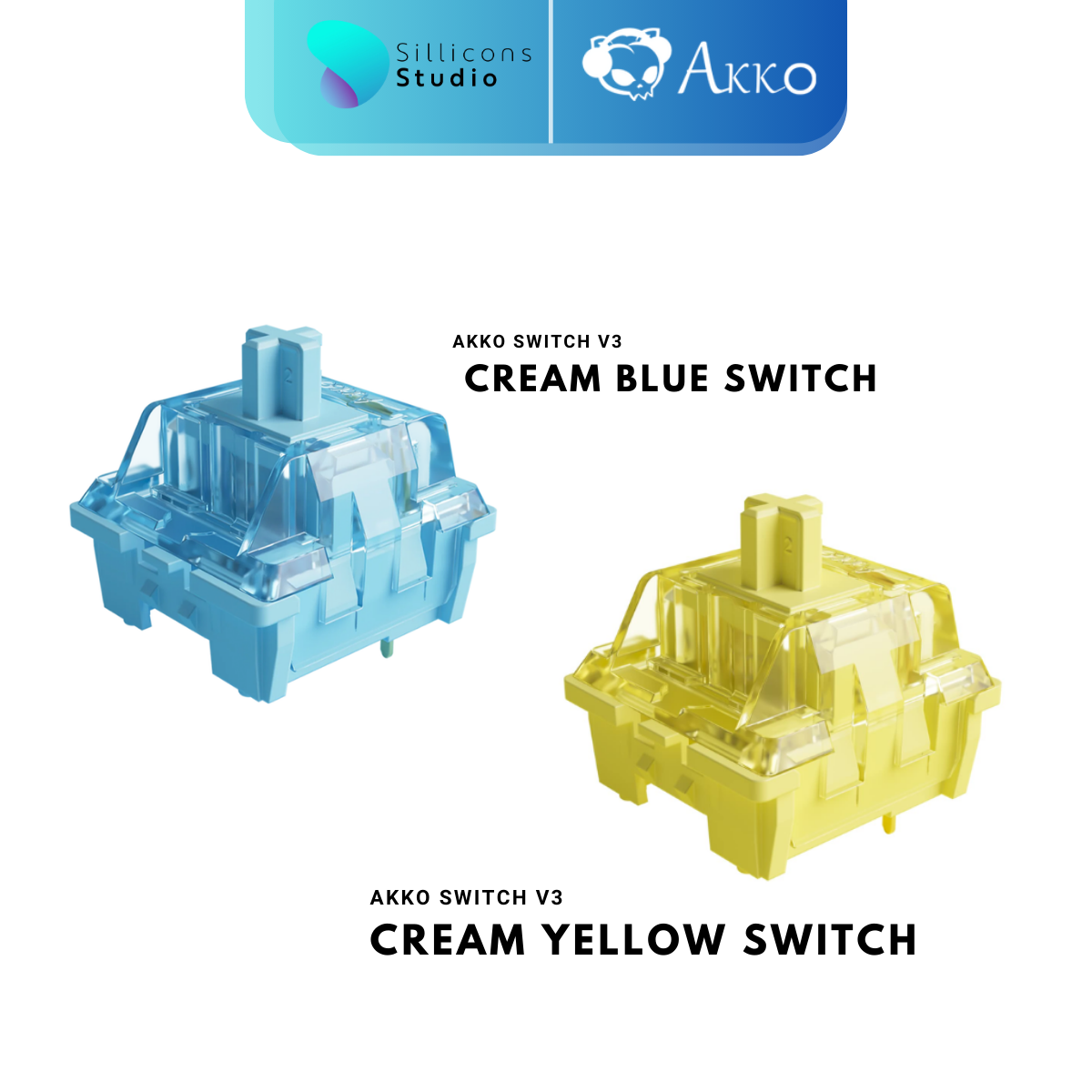 AKKO V3 Cream  Switch (Lubed, 45 ตัว)