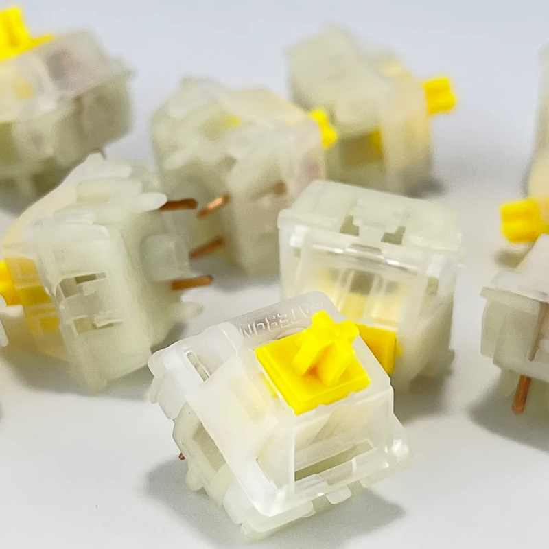 Milky-Yellow Gateron Cap  V2 Switch Set