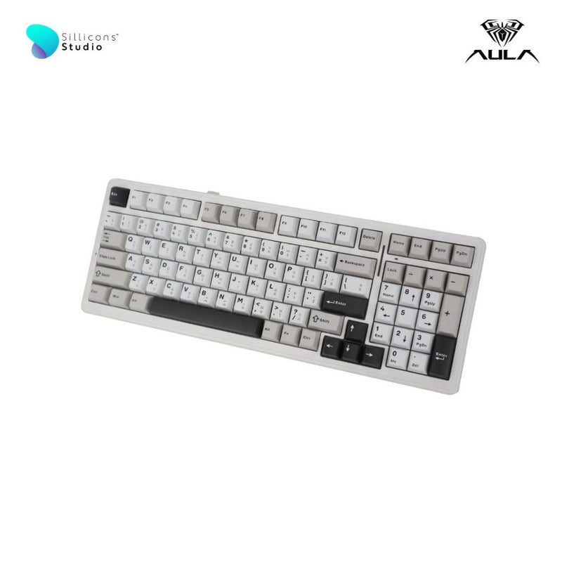 คีย์บอร์ดไร้สาย - AULA F99 Gasket Mechanical Keyboard คีย์ไทย แบต 8,000mAh รับประกัน 2 ปี