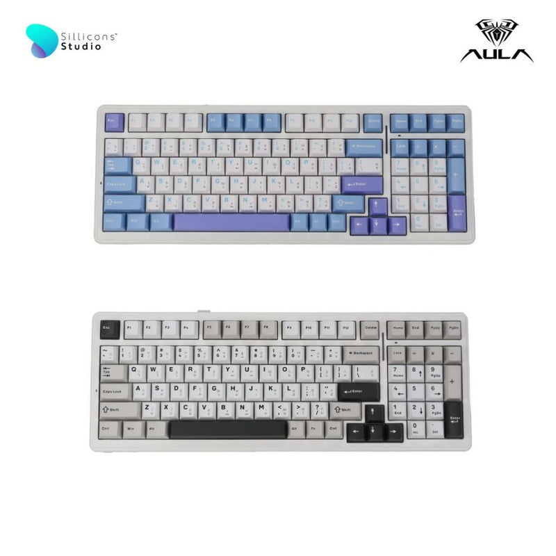 คีย์บอร์ดไร้สาย - AULA F99 Gasket Mechanical Keyboard คีย์ไทย แบต 8,000mAh รับประกัน 2 ปี