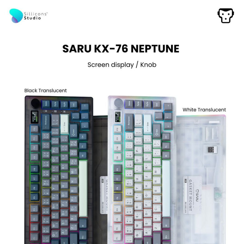 คีย์บอร์ดไร้สาย SARU KX-76 NEPTUNE คีย์ไทย รับประกัน 1 ปี