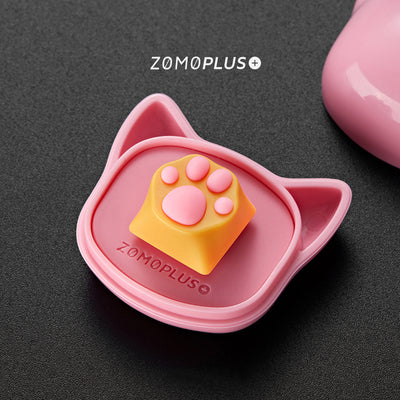 ZOMOPLUS ALUMINUM & SILICON KITTY PAW MECHANICAL KEYBOARD ARTISAN KEYCAP