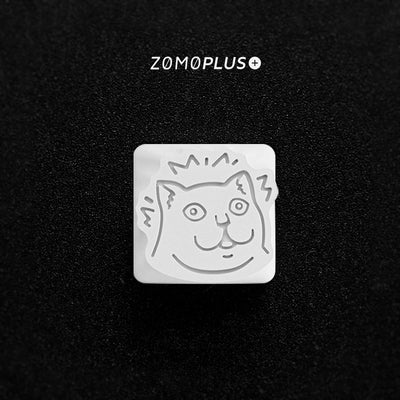 ZOMOPLUS MUR CAT MEME ALUMIUM ARTISAN KEYCAP MECHANICAL KEYBOARD KEYCAP