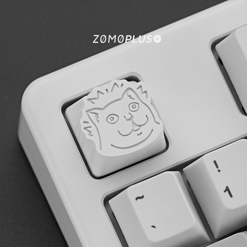 ZOMOPLUS MUR CAT MEME ALUMIUM ARTISAN KEYCAP MECHANICAL KEYBOARD KEYCAP