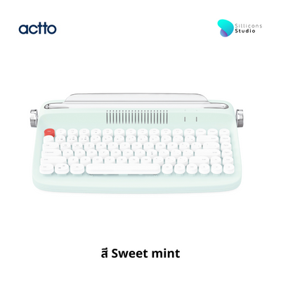 คีย์บอร์ดไร้สายดีไซน์ย้อนยุค Actto Retro Bluetooth Keyboard [คีย์ไทย-อังกฤษ]