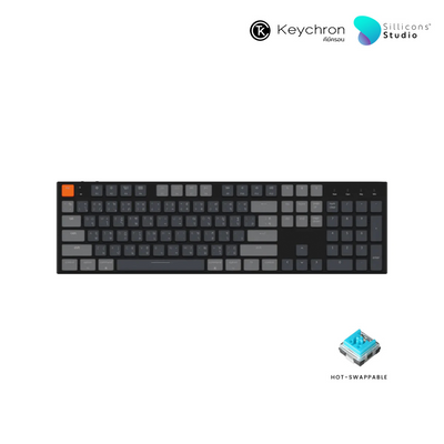 Keychron K5 Full size Ultra slim Wireless mechanical Keyboard คีย์บอร์ดไร้สาย ภาษาไทย