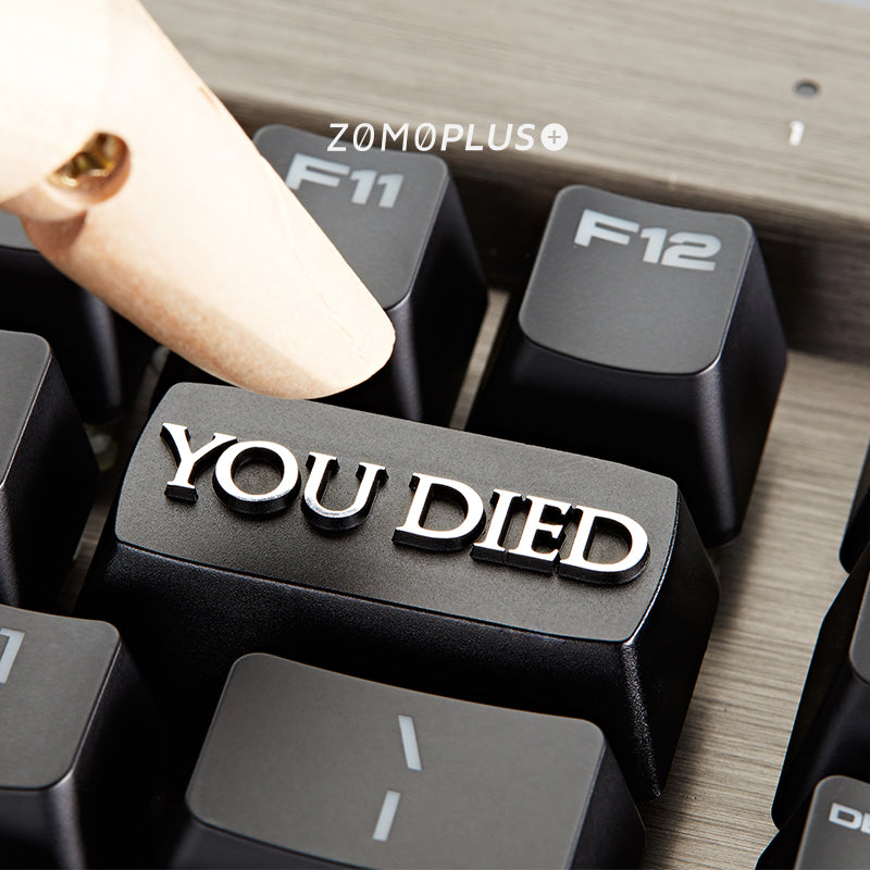 YOU DIED  Aluminium Keycap