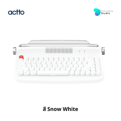 คีย์บอร์ดไร้สายดีไซน์ย้อนยุค Actto Retro Bluetooth Keyboard [คีย์ไทย-อังกฤษ]