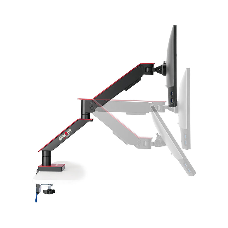 ERGONOZ ขาตั้งจอคอม แขนจับจอ ขาตั้งจอ ขาตั้งจอคอมพิวเตอร์ Monitor Arm รุ่น ARMOUR สำหรับหน้าจอ 17 - 35 นิ้ว