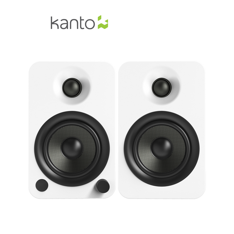 Kanto YU4 ลำโพงคุณภาพ Powered Bookshelf Speakers with Bluetooth and Phono Preamp