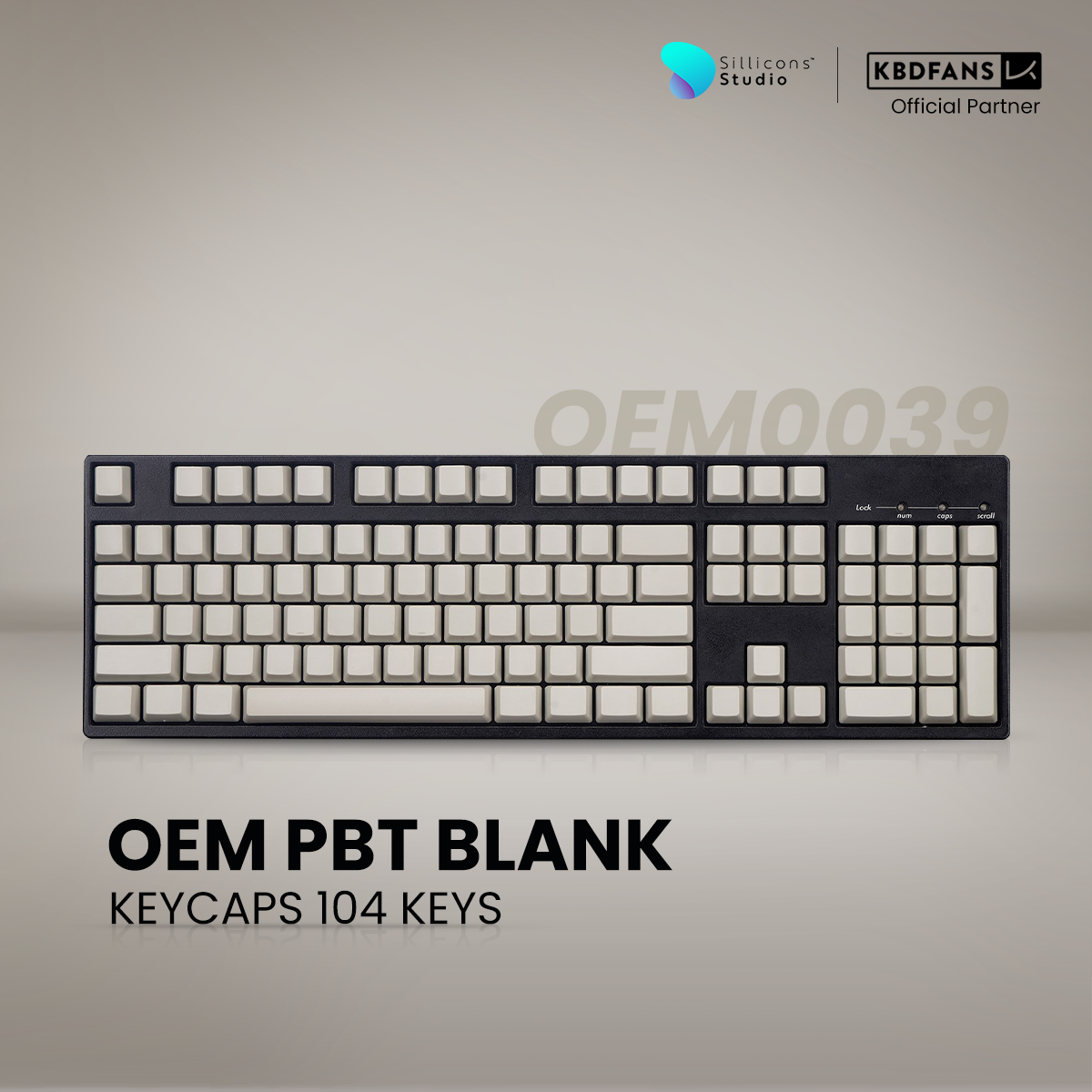 (KBDFans) OEM PBT BLANK 104KEYS