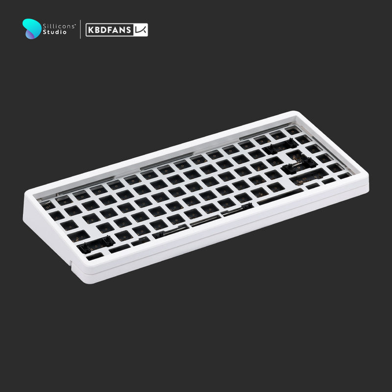 คีย์บอร์ด KBDFans D84 V2 75% DIY KIT E-White, Aluminium