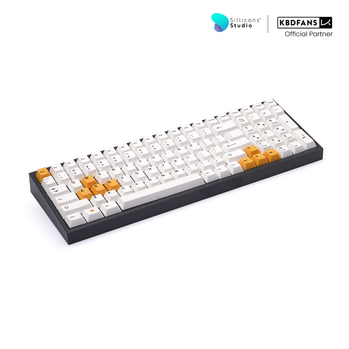 (KBDFans) NPKC WHITE ORANGE DYE-SUB 134