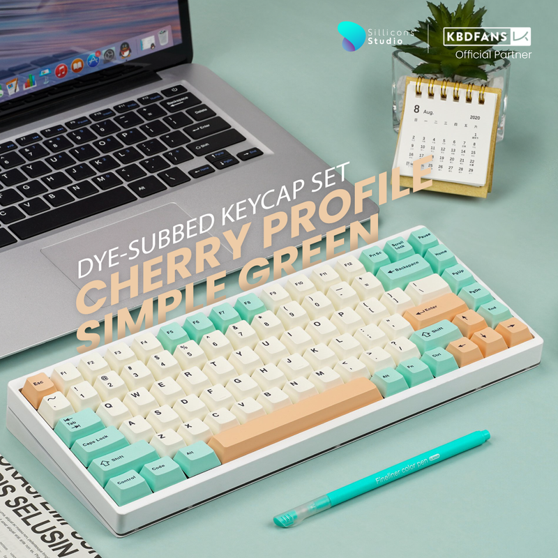 (KBDFans) CHERRY PROFILE SIMPLE GREEN DYE-SUBBED